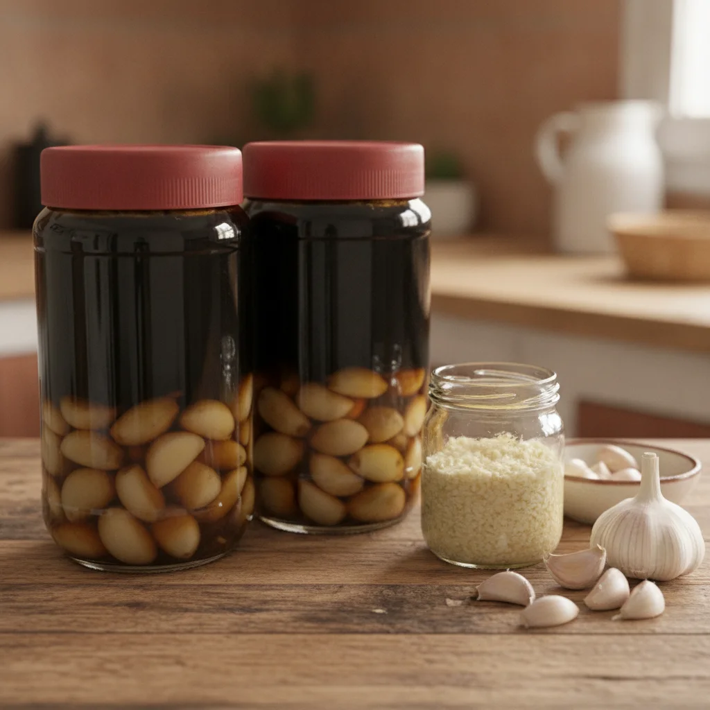 Fregadero y grifería brillantes con vinagre natural